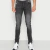 Diesel D-LUSTER - Slim Fit Jeans - Grey Denim/black Denim/grey