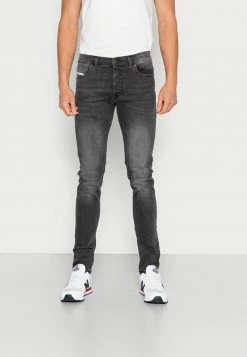 Diesel D-LUSTER - Slim Fit Jeans - Grey Denim/black Denim/grey