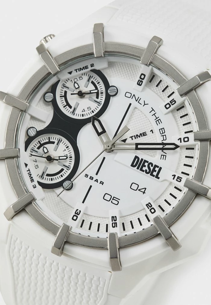 Diesel FRAMED UNISEX - Chronograph Watch - White 4 Diesel FRAMED UNISEX - Chronograph Watch - White - Image 4