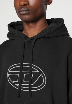 Diesel GINN HOOD - Sweatshirt - Black -Diesel shop eb673e3f2613433392fa767e3465ab9e