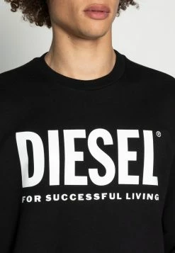 Diesel GIR DIVISION LOGO - Sweatshirt - Black -Diesel shop eb8bce34e4d744eda8061cbb3a053b6d