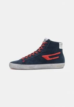 Diesel S-LEROJI MID X UNISEX - High-top Trainers - Insignia Blue/red Alert