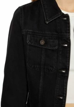 Diesel SLIMMY - Denim Jacket - Black/gray -Diesel shop ee11ff2baf2246048df93250498d9416