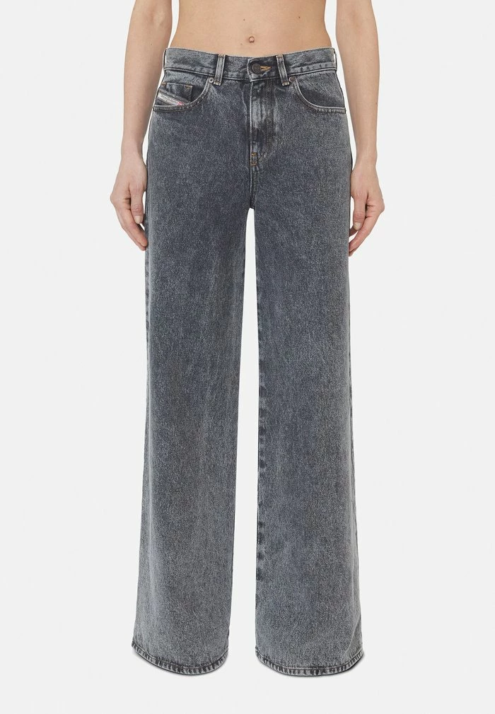 Diesel Flared Jeans - Black Dark Grey 1 Diesel Flared Jeans - Black Dark Grey