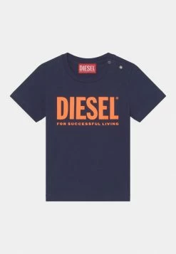 Diesel JUSTLOGOYB UNISEX - Print T-shirt - Orange