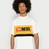 Diesel STREAP DIVISION - Print T-shirt - White