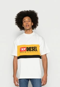 Diesel STREAP DIVISION - Print T-shirt - White