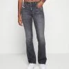 Diesel 1969 D-EBBEY - Bootcut Jeans - Black Dark Grey