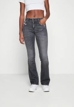 Diesel 1969 D-EBBEY - Bootcut Jeans - Black Dark Grey