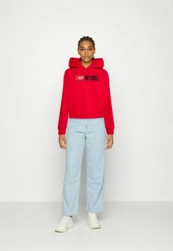 Diesel REGGY HOOD - Sweatshirt - Red -Diesel shop f5600cdfba864d98871768570ea23799