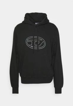 Diesel GINN HOOD - Sweatshirt - Black -Diesel shop f7d149c51f644b3a95be2b779833546c