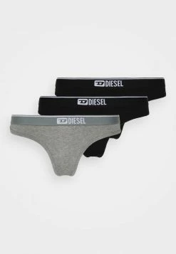 Diesel STARSEY 3 PACK - Thong - Black/gray -Diesel shop f8a828b61cb24a7dab4979e202157870