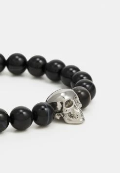 Diesel SKULL BRACELET - Bracelet - Black Agate -Diesel shop fa45d5ac57bf4d75a8158c782d3fa50d