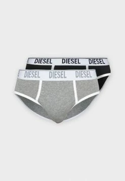 Diesel ANDRE 2 PACK - Briefs - Grey/black -Diesel shop fa70ab6f6eac4617a20ae2c28d339eab