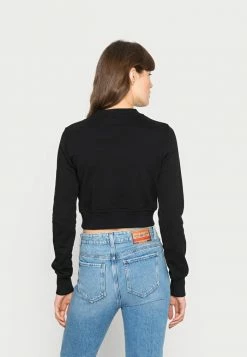 Diesel F-SLIMMY-DIV - Sweatshirt - Black -Diesel shop fd0a7e7fa2e1437b9d45cde3d965a94c